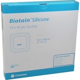 Biatain Silicone Schaumverband 15x15cm, 5 ST – PZN 3879731 из Германии