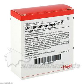 BELLADONNA INJ S, 10 ST – PZN 4562002 из Германии