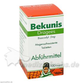 Bekunis Dragees Bisacodyl 5mg, 100 ST – PZN 6189085 из Германии