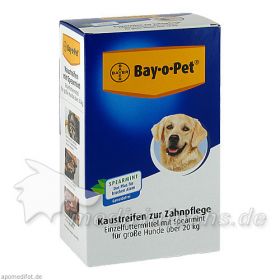 Bay-o-Pet Zahnpflege Kaustreif Spearmint gro Hunde, 140 G – PZN 679670 из Германии