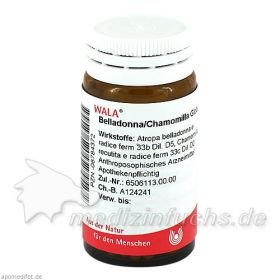 BELLADONNA/CHAMOMILLA, 20 G – PZN 8784372 из Германии