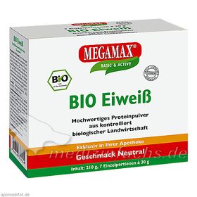 Bio Eiweiss neutral Megamax, 7X30 G – PZN 10133564 из Германии