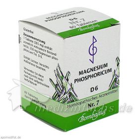 Biochemie 7 Magnesium phosphoricum D 6, 80 ST – PZN 1073550 из Германии