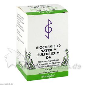 Biochemie 10 Natrium sulfuricum D 6, 500 ST – PZN 1073857 из Германии