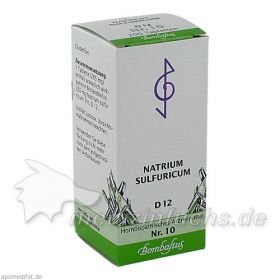 Biochemie 10 Natrium sulfuricum D 12, 200 ST – PZN 1073892 из Германии