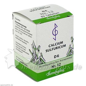 Biochemie 12 Calcium sulfuricum D 6, 80 ST – PZN 1073900 из Германии