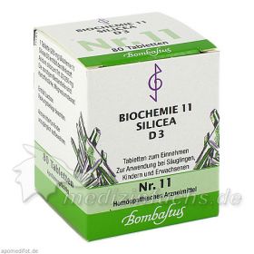 Biochemie 11 Silicea D 3, 80 ST – PZN 1074006 из Германии