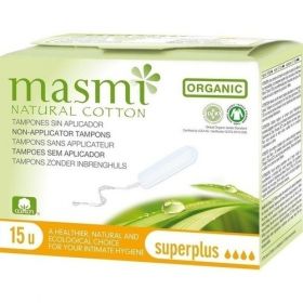 Bio Tampons Super Plus 100% Bio Baumwolle MASMI, 15 ST – PZN 11286873 из Германии