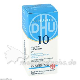 BIOCHEMIE DHU 10 NATRIUM SULFURICUM D 6, 200 ST – PZN 2580881 из Германии