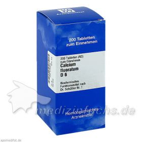 BIOCHEMIE 1 CALC FLUOR D 6, 200 ST – PZN 2733379 из Германии