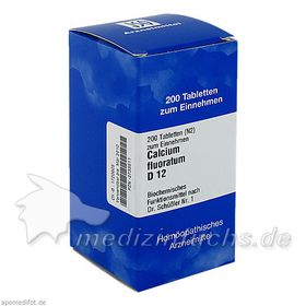 BIOCHEMIE 1 CALC FLUOR D 12, 200 ST – PZN 2733511 из Германии