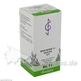 BIOCHEMIE 11 SILICEA D 3, 200 ST – PZN 2734775 из Германии
