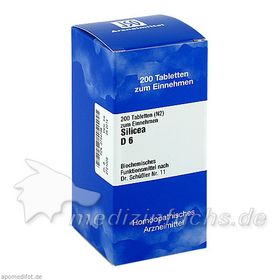 BIOCHEMIE 11 SILICEA D 6, 200 ST – PZN 2734798 из Германии