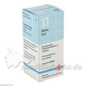 BIOCHEMIE DHU 11 SILICEA D12, 80 ST – PZN 274795 из Германии