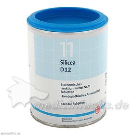 BIOCHEMIE DHU 11 SILICEA D12, 1000 ST – PZN 274803 из Германии