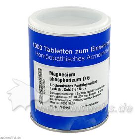 BIOCHEMIE 7 MAGN PHOS D 6, 1000 ST – PZN 3408919 из Германии