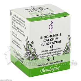 Biochemie 1 Calcium fluoratum D 3, 80 ST – PZN 4324596 из Германии