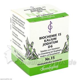 Biochemie 15 Kalium jodatum D 6, 80 ST – PZN 4324768 из Германии