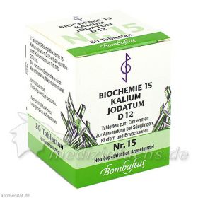 Biochemie 15 Kalium jodatum D12, 80 ST – PZN 4324780 из Германии