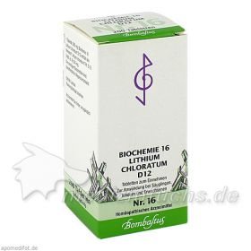 Biochemie 16 Lithium chloratum D12, 200 ST – PZN 4324840 из Германии