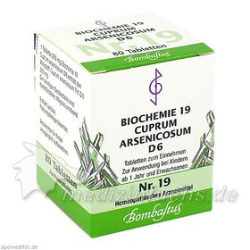 Biochemie 19 Cuprum arsenicosum D 6, 80 ST – PZN 4325064 из Германии