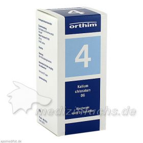 Biochemie Orthim NR4 Kalium chloratum D 6, 400 ST – PZN 4531906 из Германии