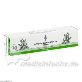 Biochemie 10 Natrium sulfuricum D 6, 100 ML – PZN 4535293 из Германии