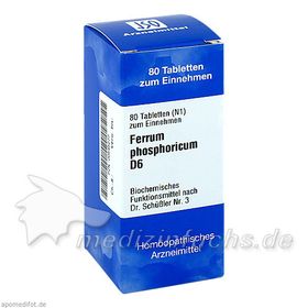 BIOCHEMIE 3 FERR PHOS D 6, 80 ST – PZN 545277 из Германии