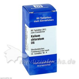BIOCHEMIE 4 KAL CHLOR D 6, 80 ST – PZN 545314 из Германии