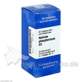 BIOCHEMIE 9 NATR PHOS D 3, 80 ST – PZN 545478 из Германии