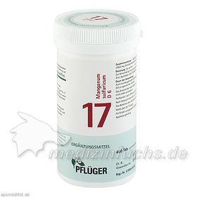 Biochemie Pflüger Nr. 17 Manganum sulfuricum D 6, 400 ST – PZN 6322377 из Германии