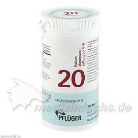 Biochemie Pflüger Nr. 20 Kalium-Aluminium sulf D 6, 400 ST – PZN 6322650 из Германии