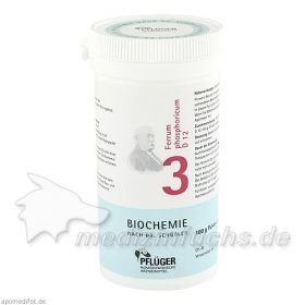 Biochemie Pflüger Nr. 3 Ferrum phosphoricum D 12, 100 G – PZN 6323336 из Германии