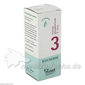 Biochemie Pflüger Nr. 3 Ferrum phosphoricum D 12, 30 ML – PZN 6323833 из Германии
