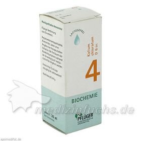 Biochemie Pflüger Nr. 4 Kalium chloratum D 6 Dil., 30 ML – PZN 6324092 из Германии