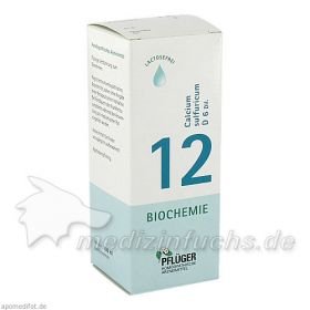 Biochemie Pflüger Nr. 12 Calcium sulfuricum D 6, 100 ML – PZN 6324784 из Германии
