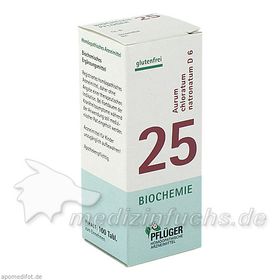 Biochemie Pflüger Nr. 25 Aurum chlor. natron. D 6, 100 ST – PZN 6327328 из Германии