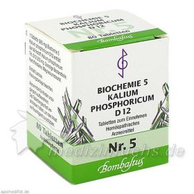 Biochemie 5 Kalium phosphoricum D 12, 80 ST – PZN 835012 из Германии
