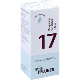 Biochemie Pflüger NR. 17 Manganum sulf. D 6, 30 ML – PZN 9298573 из Германии