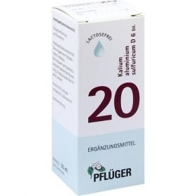 Biochemie Pflüger NR. 20 Kalium alu.sul. D 6, 30 ML – PZN 9298662 из Германии