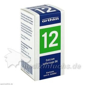 Biochemie Orthim Nr. 12 Calcium sulfuricum D 6, 100 ST – PZN 9492217 из Германии