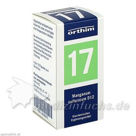 Biochemie Orthim Nr. 17 Manganum sulfuricum D12, 100 ST – PZN 9492275 из Германии