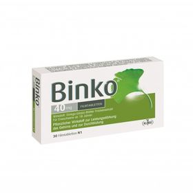 BINKO 40 MG, 30 ST – PZN 9921888 из Германии