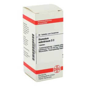 Bismutum Subnitricum D 3 Tabletten (80 stk) – PZN 2125987 из Германии