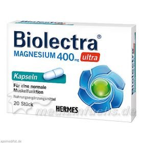 Biolectra Magnesium 400mg ultra, 20 ST – PZN 10043625 из Германии
