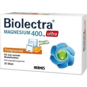 Biolectra Magnesium 400mg ultra Trinkgran. Orange, 10 ST – PZN 11559118 из Германии