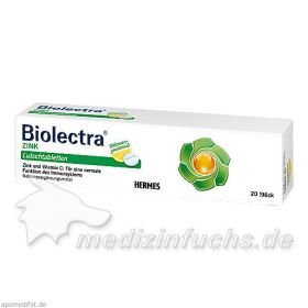 Biolectra ZINK Lutschtabletten, 20 ST – PZN 1692164 из Германии