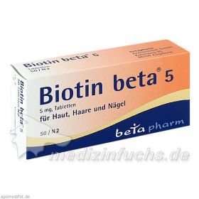 Biotin beta 5, 50 ST – PZN 1841931 из Германии