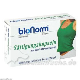 bioNorm Sättigungskapseln Konjak, 60 ST – PZN 1998288 из Германии