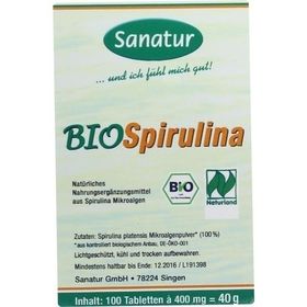 BioSpirulina aus ökologischer Aquakultur, 100 ST – PZN 2530475 из Германии